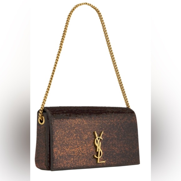 Saint Laurent Kate 99 shoulder bag Sequin
Embellished Cocoa New NWT - Picture 1 of 14